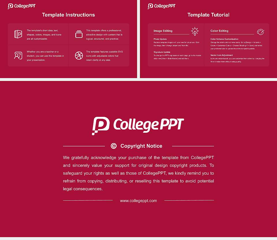 Henderson State University Academic Presentation/Research Findings Report PPT Template16:9 ratio PPT effect preview image5