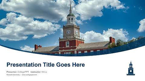 Howard University Course/Courseware Creation PPT Template