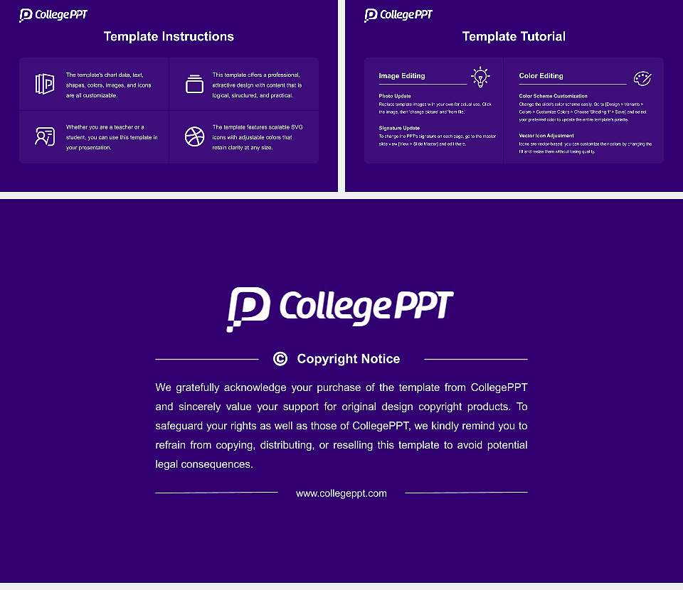 High Point University Course/Courseware Creation PPT Template16:9 ratio PPT effect preview image5