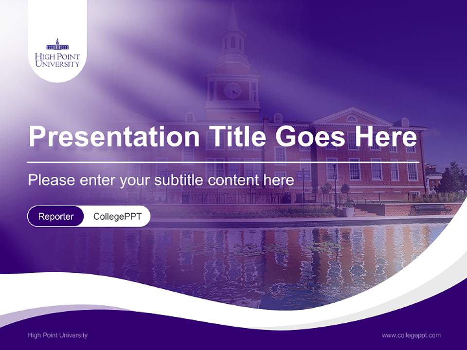 High Point University Lecture Sharing and Networking Event PPT Template4:3 ratio PPT effect preview image4