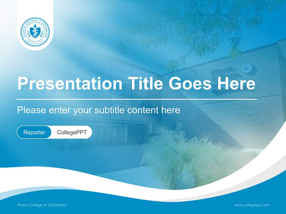 Illinois College of Optometry Lecture Sharing and Networking Event PPT Template4:3 ratio PPT effect preview image4