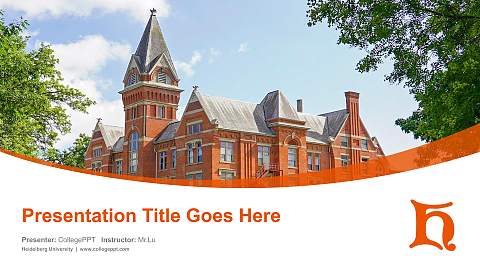 Heidelberg University Course/Courseware Creation PPT Template