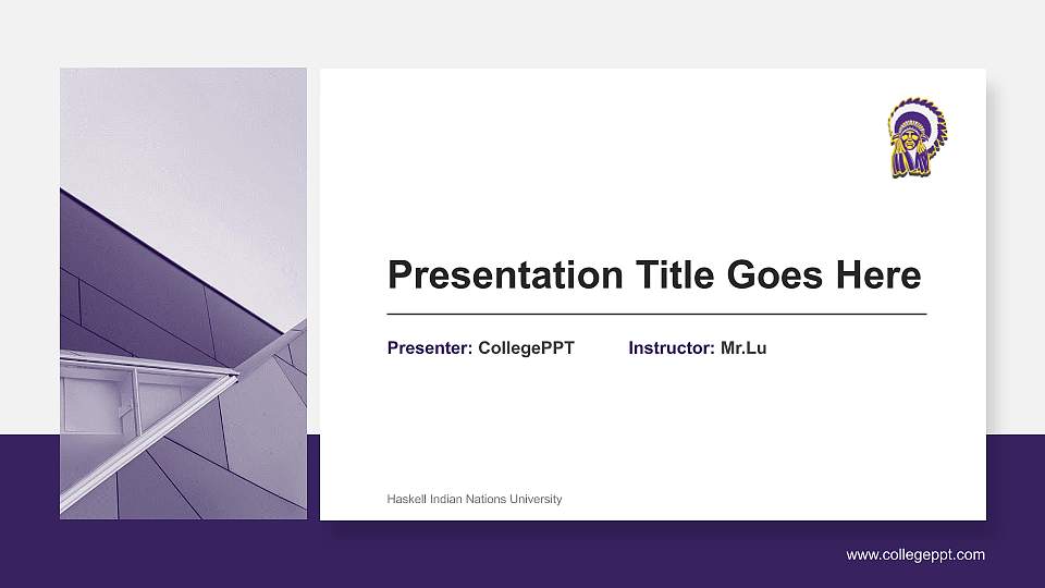 Haskell Indian Nations University General Purpose PPT Template16:9 ratio PPT effect preview image