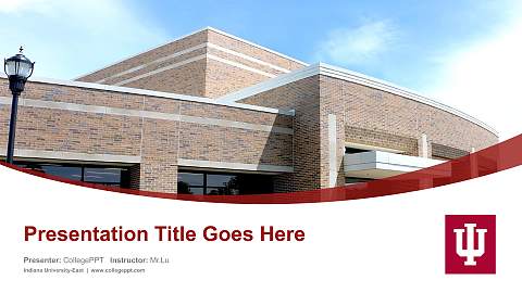 Indiana University-East Course/Courseware Creation PPT Template