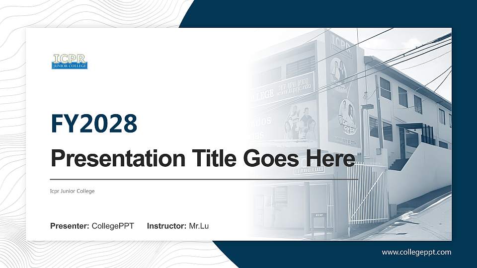 Icpr Junior College Academic Presentation/Research Findings Report PPT Template16:9 ratio PPT effect preview image