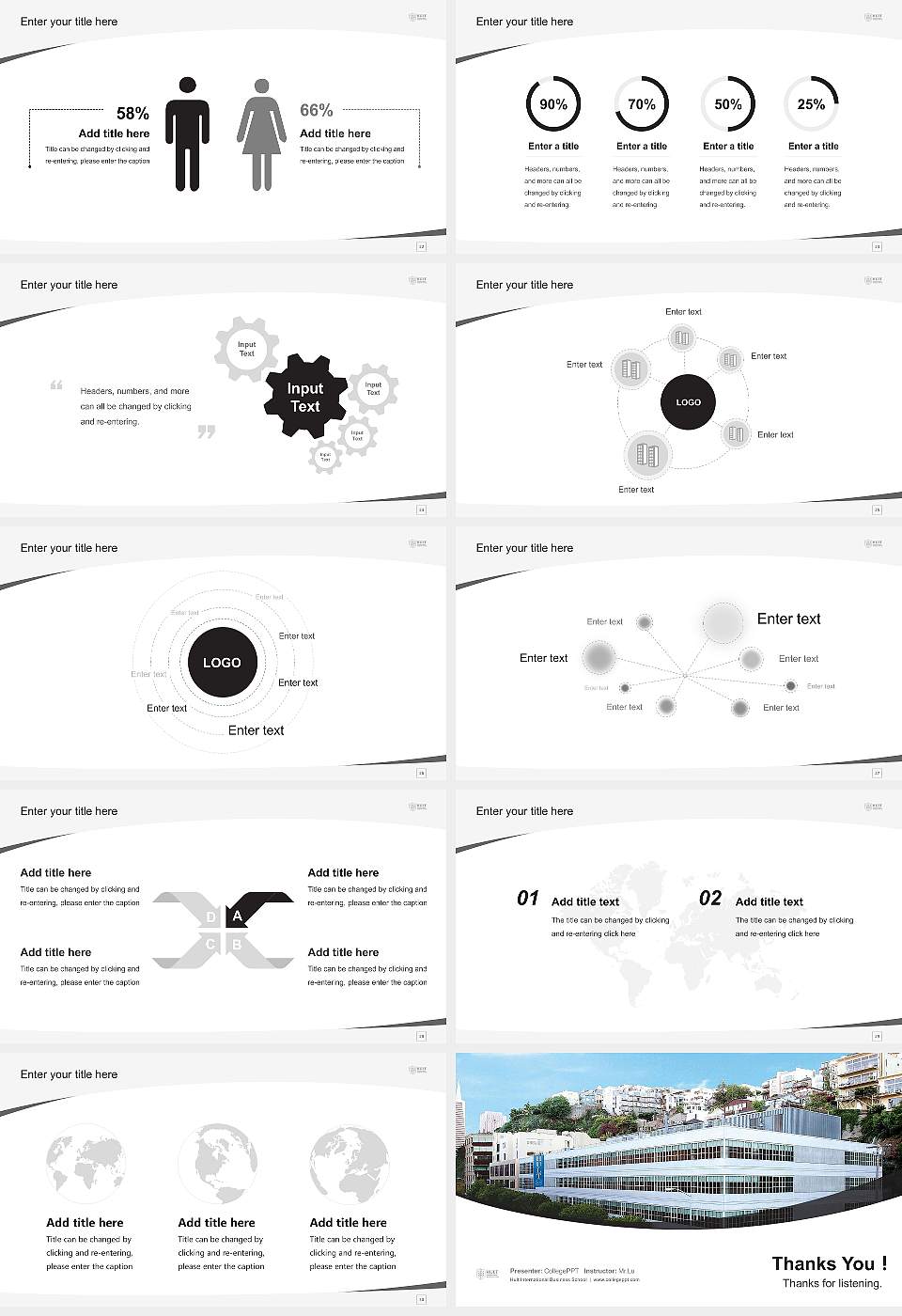 Hult International Business School Course/Courseware Creation PPT Template16:9 ratio PPT effect preview image4