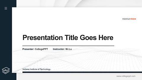 Indiana Institute of Technology Thesis Proposal/Graduation Defense PPT Template