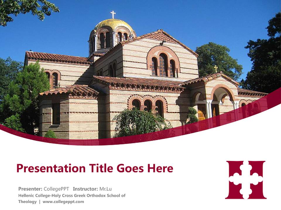 Hellenic College-Holy Cross Greek Orthodox School of Theology Course/Courseware Creation PPT Template4:3 ratio PPT effect preview image5