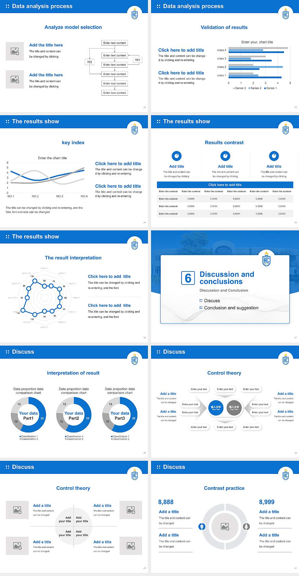 Hilbert College Graduation Thesis Defense PPT Template4:3 ratio PPT effect preview image5