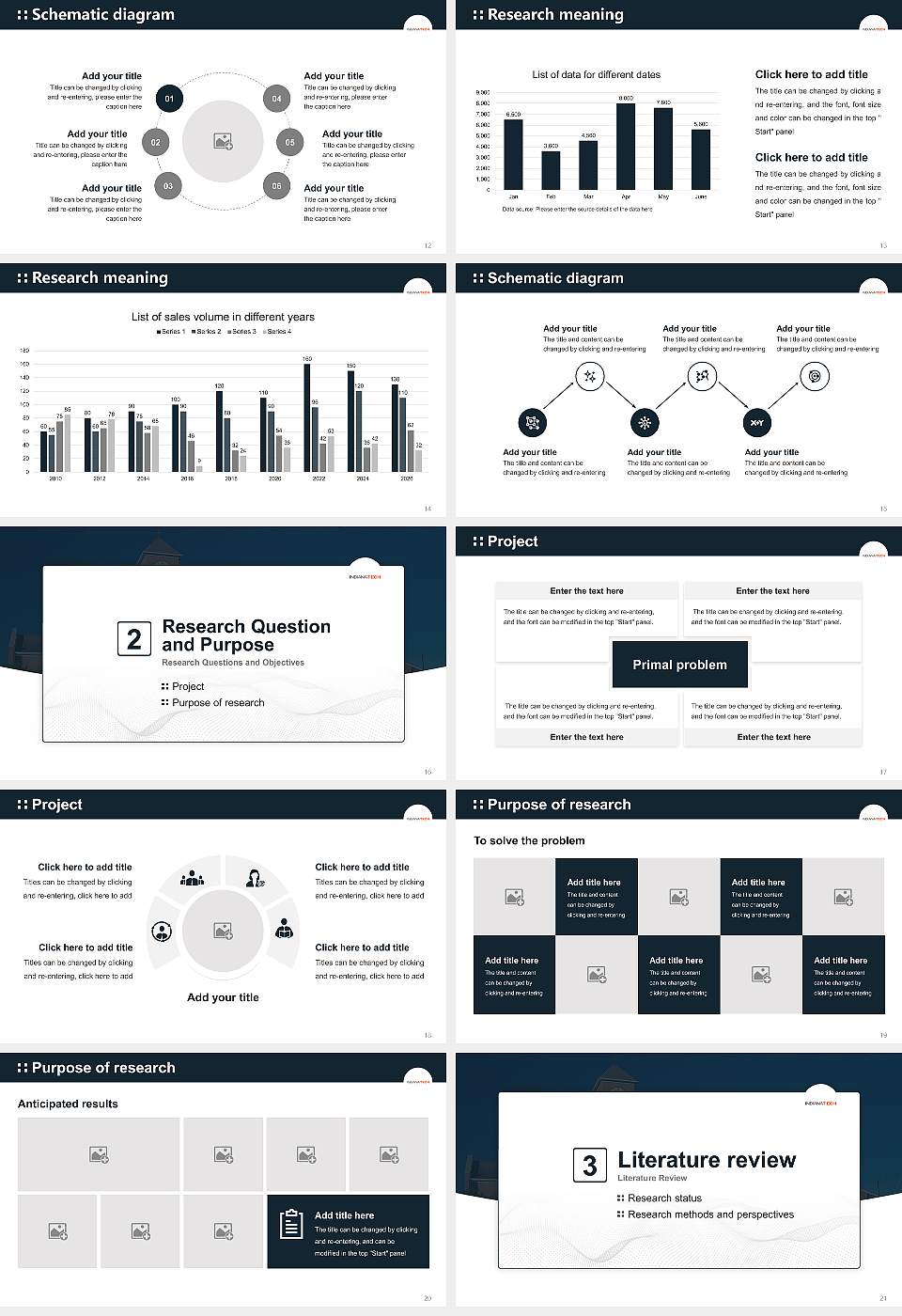 Indiana Institute of Technology-College of Professional Studies Graduation Thesis Defense PPT Template16:9 ratio PPT effect preview image3