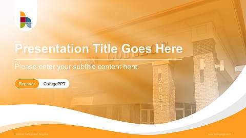 Hussian College-Los Angeles Lecture Sharing and Networking Event PPT Template