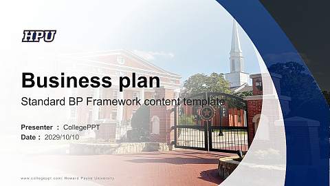 Howard Payne University Competition/Entrepreneurship Contest PPT Template