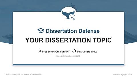 Ilisagvik College Graduation Thesis Defense PPT Template