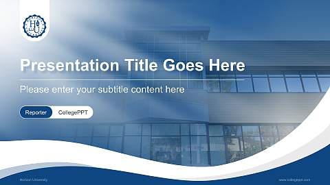 Horizon University Lecture Sharing and Networking Event PPT Template