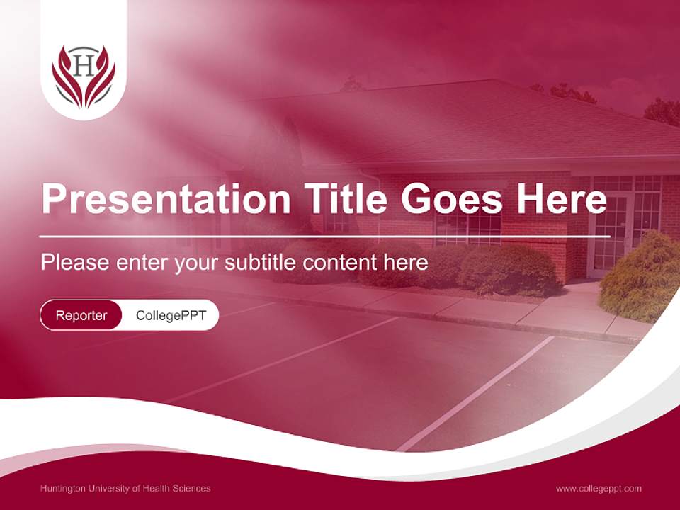 Huntington University of Health Sciences Lecture Sharing and Networking Event PPT Template4:3 ratio PPT effect preview image4