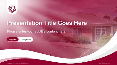 Huntington University of Health Sciences Lecture Sharing and Networking Event PPT Template