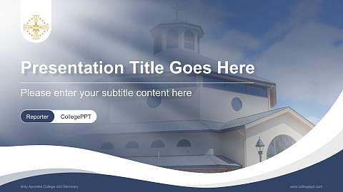 Holy Apostles College and Seminary Lecture Sharing and Networking Event PPT Template