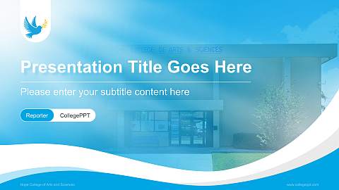 Hope College of Arts and Sciences Lecture Sharing and Networking Event PPT Template