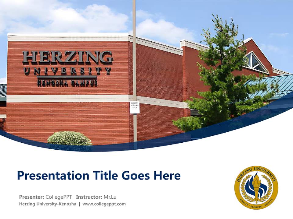Herzing University-Kenosha Course/Courseware Creation PPT Template4:3 ratio PPT effect preview image5