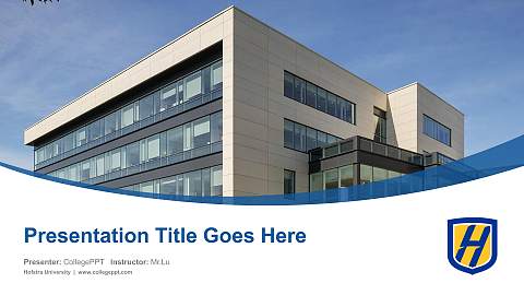 Hofstra University Course/Courseware Creation PPT Template