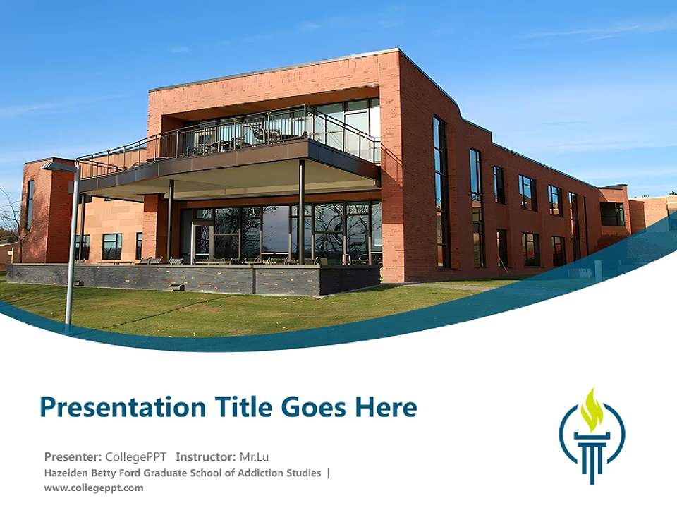 Hazelden Betty Ford Graduate School of Addiction Studies Course/Courseware Creation PPT Template4:3 ratio PPT effect preview image5