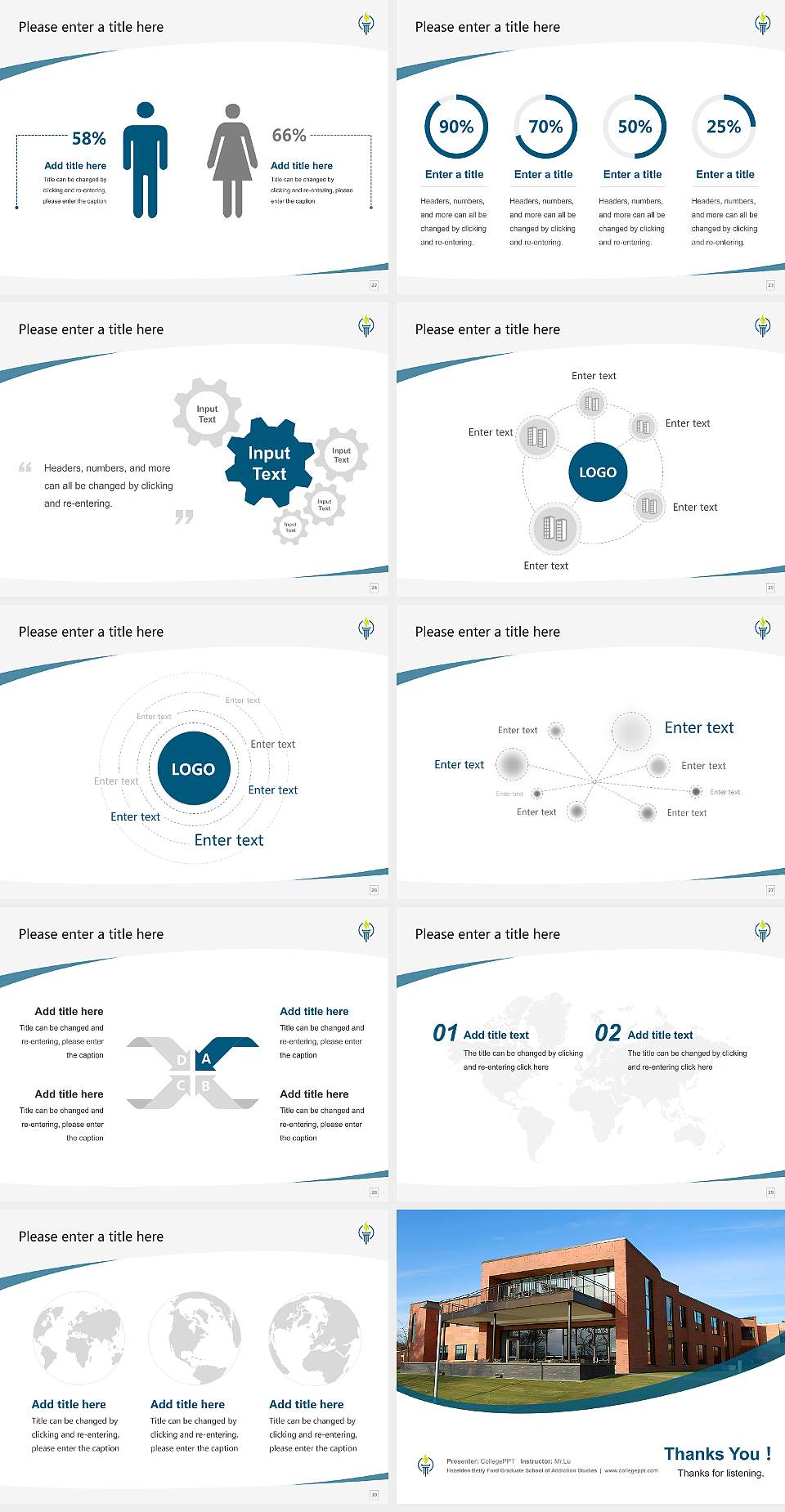 Hazelden Betty Ford Graduate School of Addiction Studies Course/Courseware Creation PPT Template4:3 ratio PPT effect preview image4