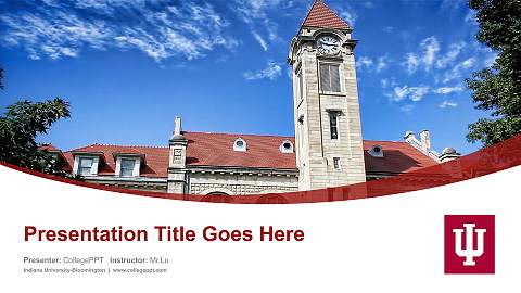 Indiana University-Bloomington Course/Courseware Creation PPT Template