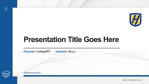 Hofstra University Thesis Proposal/Graduation Defense PPT Template