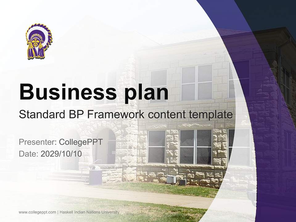 Haskell Indian Nations University Competition/Entrepreneurship Contest PPT Template4:3 ratio PPT effect preview image9