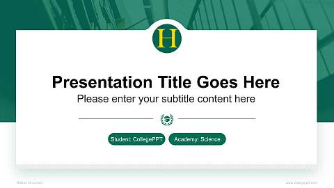Hollins University National Scholarship Defense PPT Template