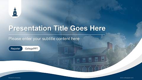Howard University Lecture Sharing and Networking Event PPT Template