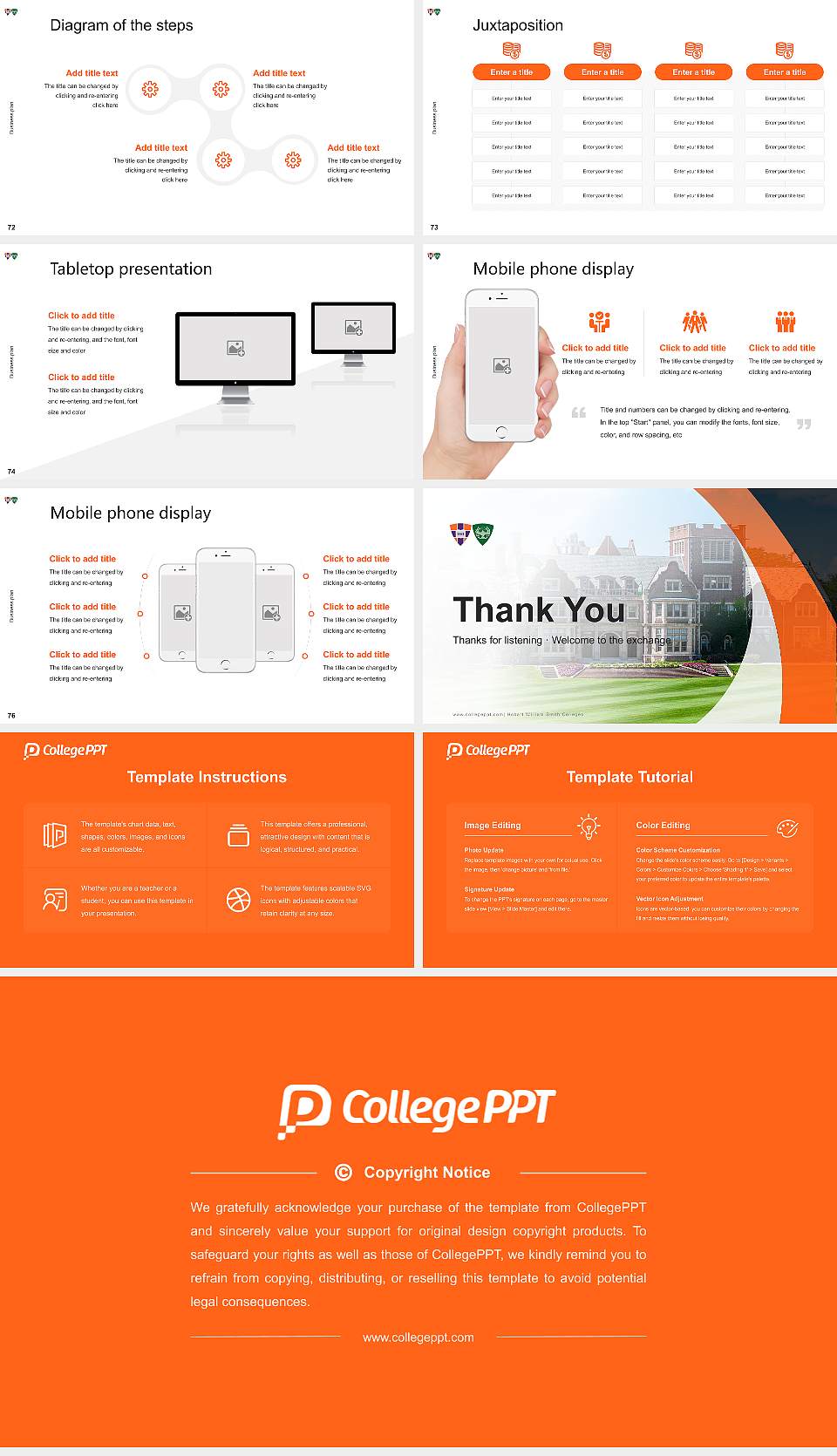 Hobart William Smith Colleges Competition/Entrepreneurship Contest PPT Template16:9 ratio PPT effect preview image9