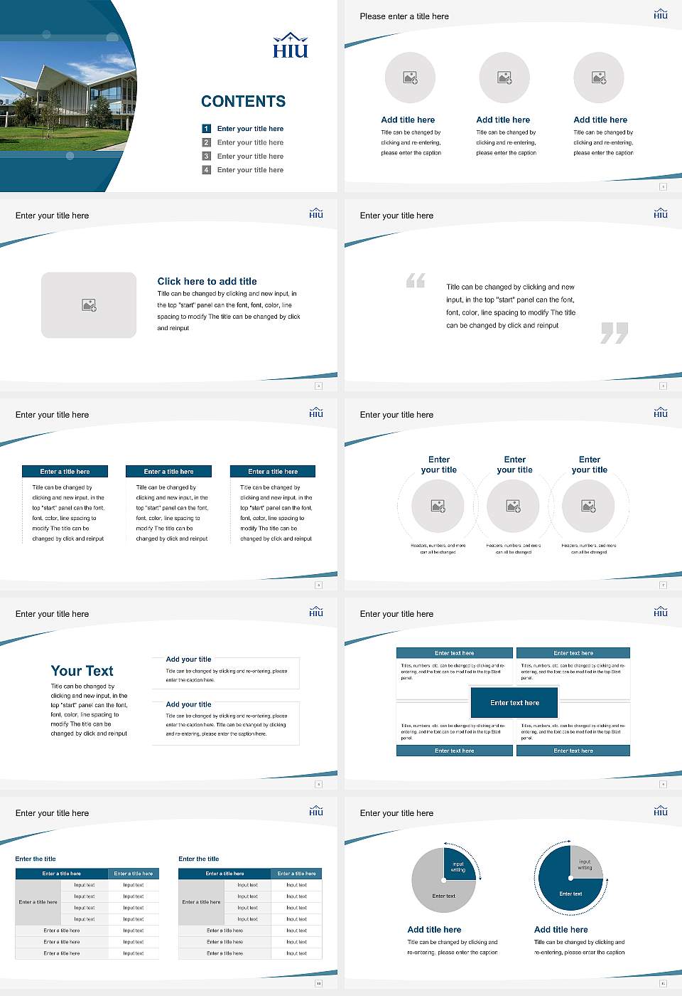 Hope International University Course/Courseware Creation PPT Template16:9 ratio PPT effect preview image2