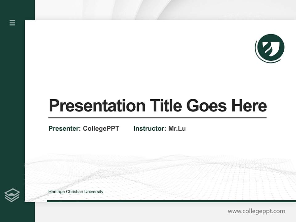 Heritage Christian University Thesis Proposal/Graduation Defense PPT Template4:3 ratio PPT effect preview image5