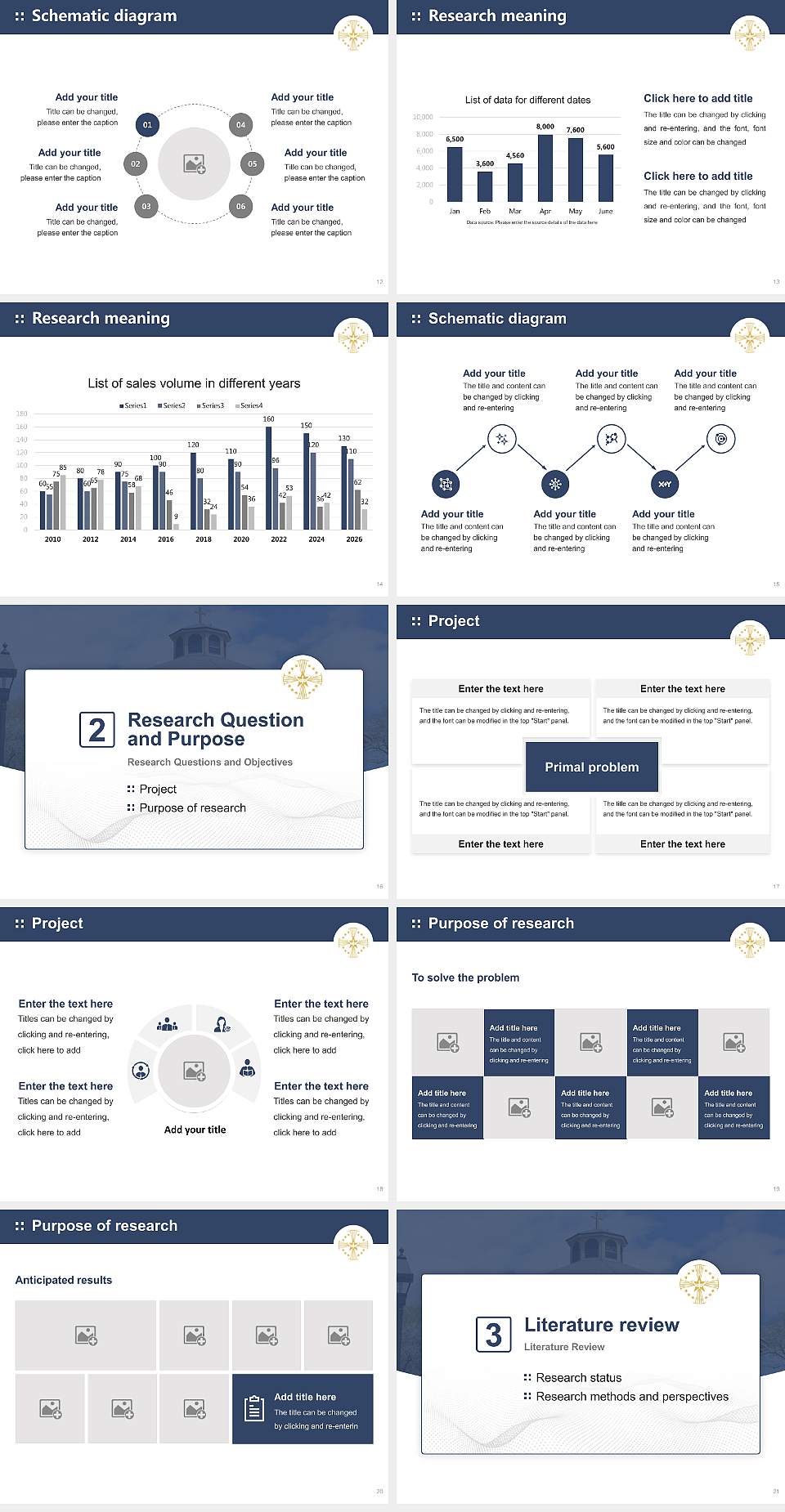 Holy Apostles College and Seminary Graduation Thesis Defense PPT Template4:3 ratio PPT effect preview image3