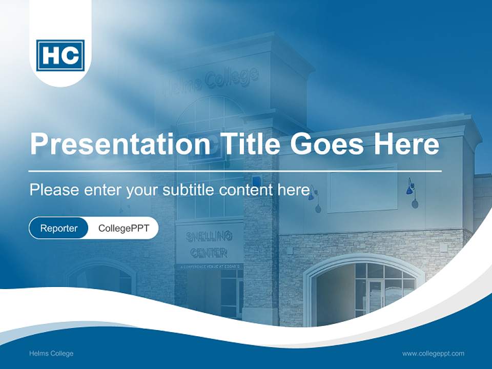 Helms College Lecture Sharing and Networking Event PPT Template4:3 ratio PPT effect preview image4