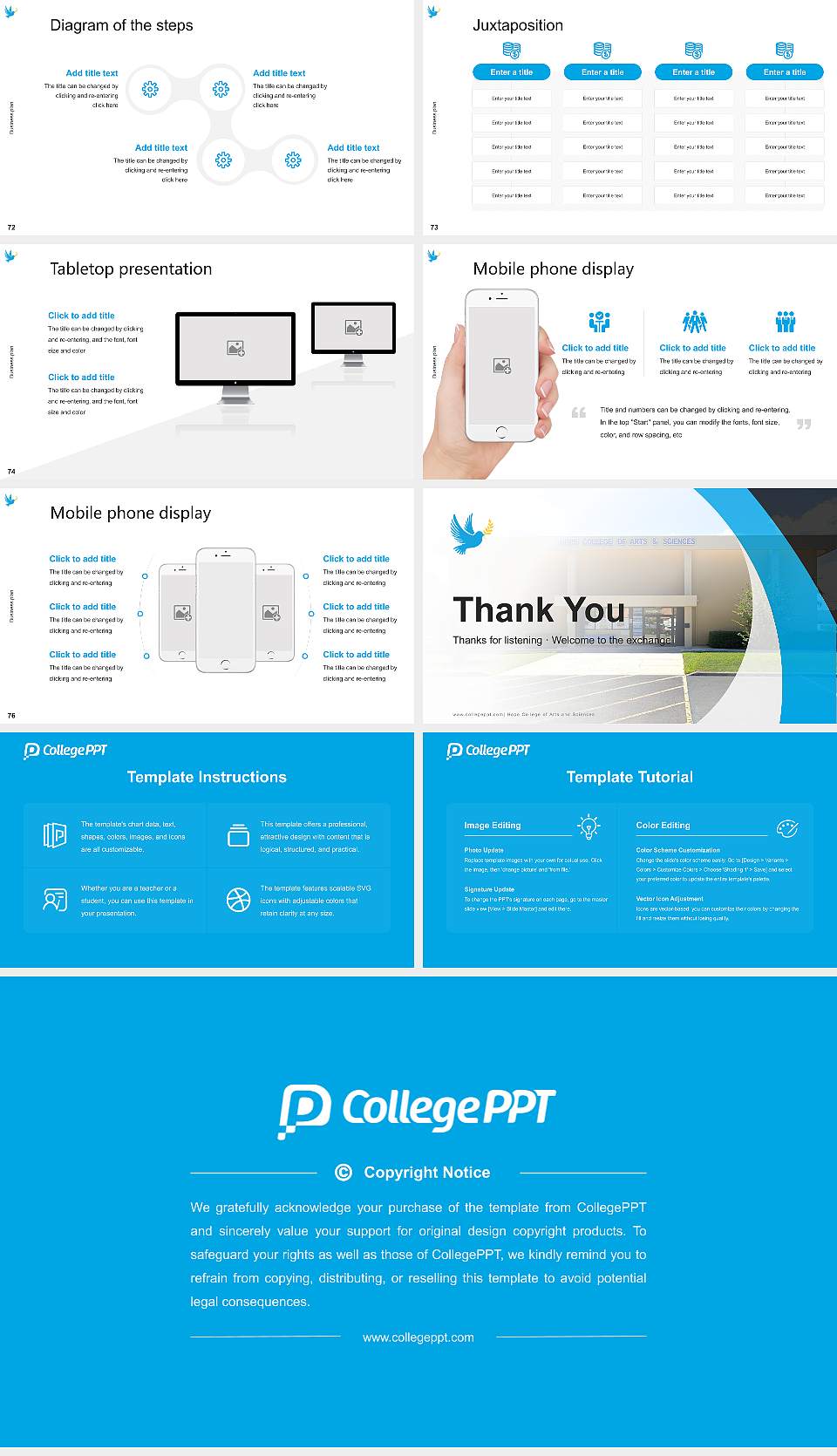 Hope College of Arts and Sciences Competition/Entrepreneurship Contest PPT Template16:9 ratio PPT effect preview image9