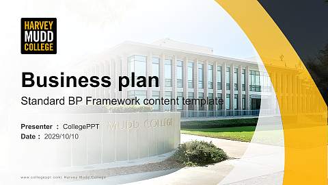 Harvey Mudd College Competition/Entrepreneurship Contest PPT Template