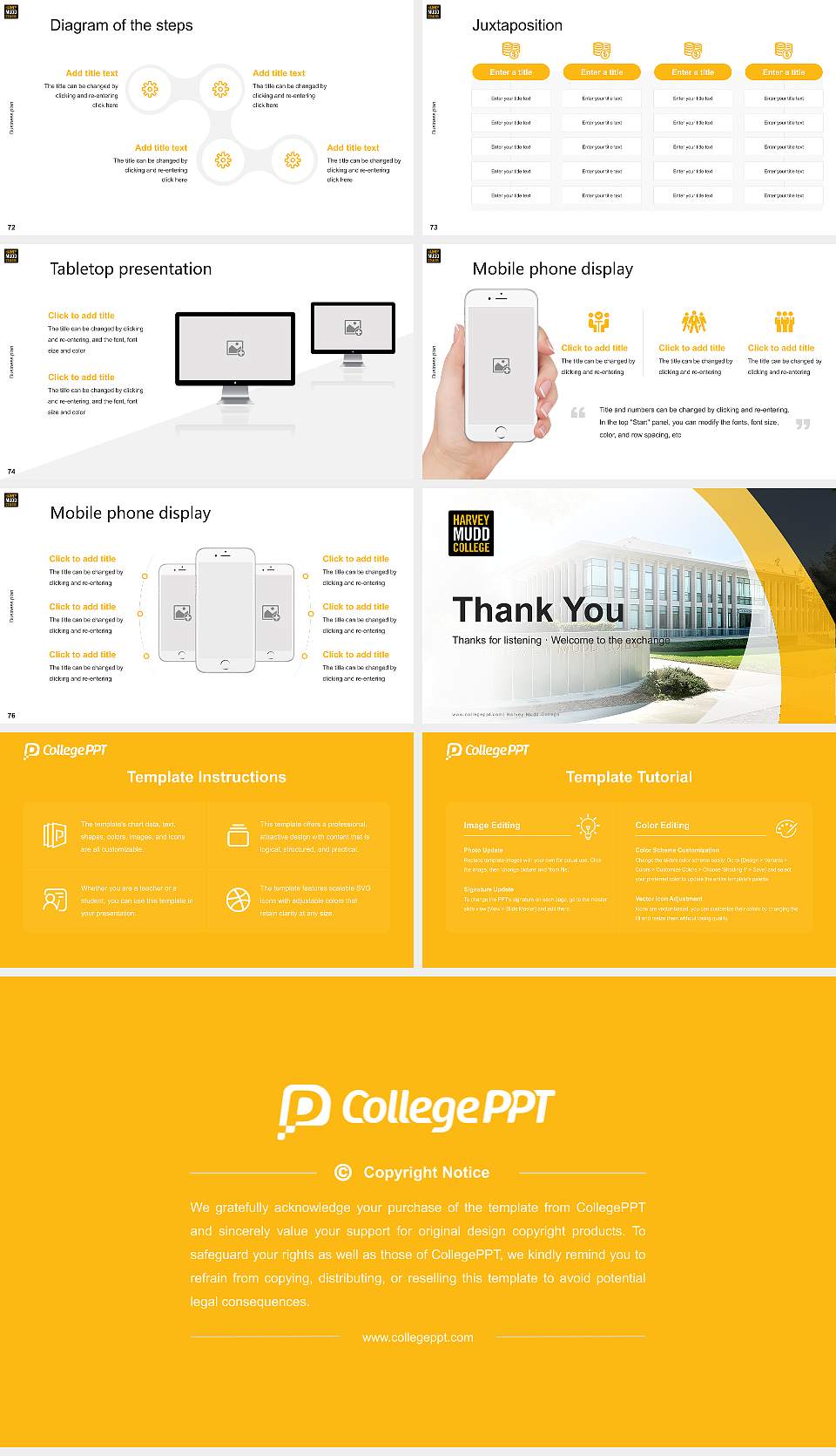 Harvey Mudd College Competition/Entrepreneurship Contest PPT Template16:9 ratio PPT effect preview image9