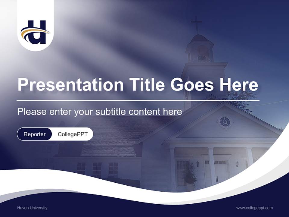 Haven University Lecture Sharing and Networking Event PPT Template4:3 ratio PPT effect preview image4