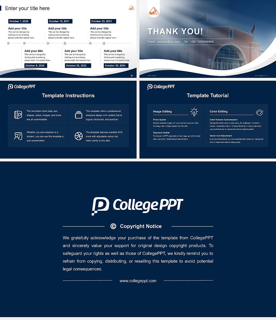 Hope College Lecture Sharing and Networking Event PPT Template16:9 ratio PPT effect preview image4
