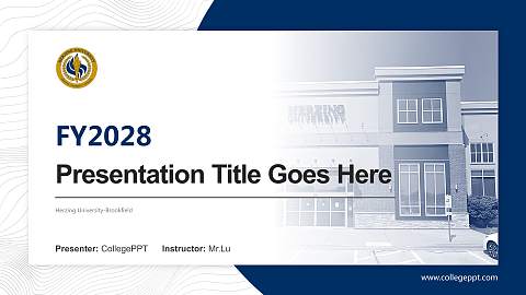 Herzing University-Brookfield Academic Presentation/Research Findings Report PPT Template