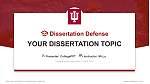 Indiana University-Bloomington Pertahanan Tesis Templat PPT
