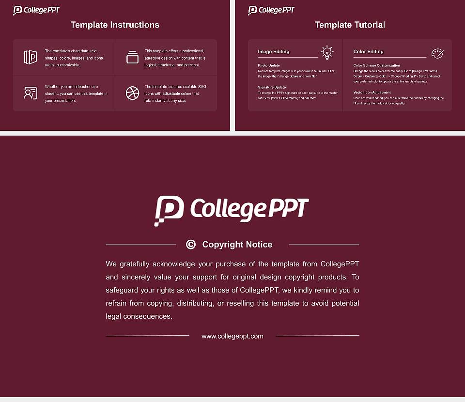 Holy Cross College Course/Courseware Creation PPT Template16:9 ratio PPT effect preview image5