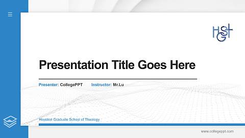 Houston Graduate School of Theology Thesis Proposal/Graduation Defense PPT Template
