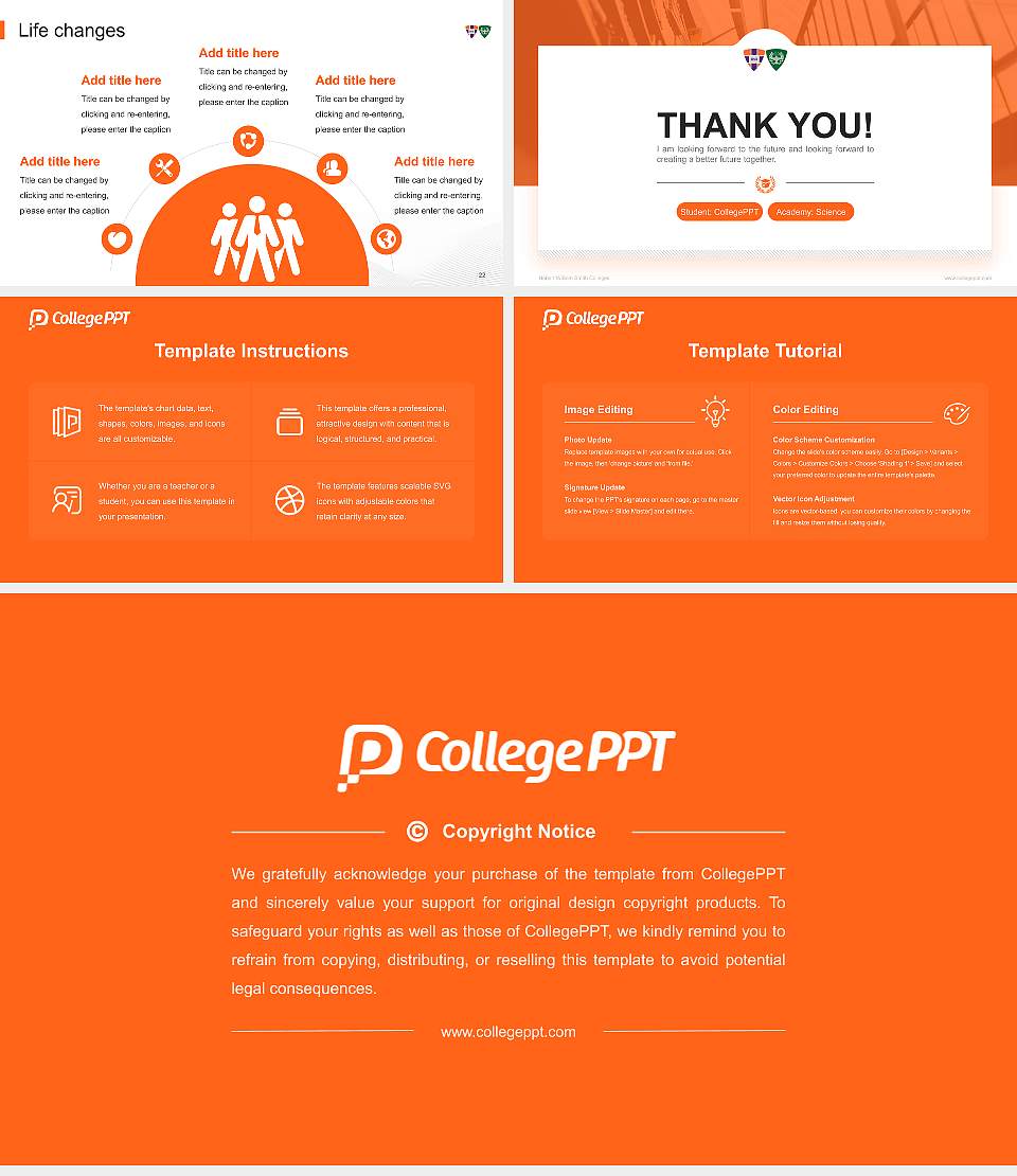 Hobart William Smith Colleges National Scholarship Defense PPT Template16:9 ratio PPT effect preview image4
