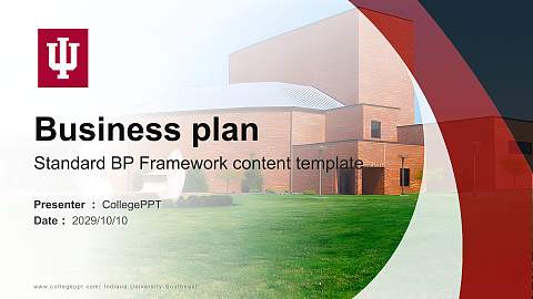 Indiana University-Southeast Competition/Entrepreneurship Contest PPT Template
