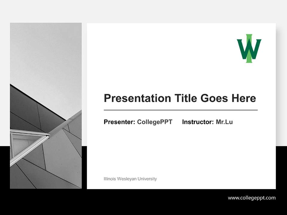 Illinois Wesleyan University General Purpose PPT Template4:3 ratio PPT effect preview image6