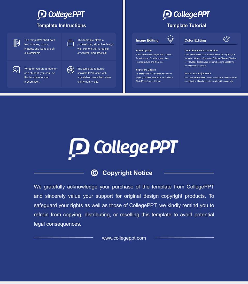 Houston Christian University Course/Courseware Creation PPT Template4:3 ratio PPT effect preview image5