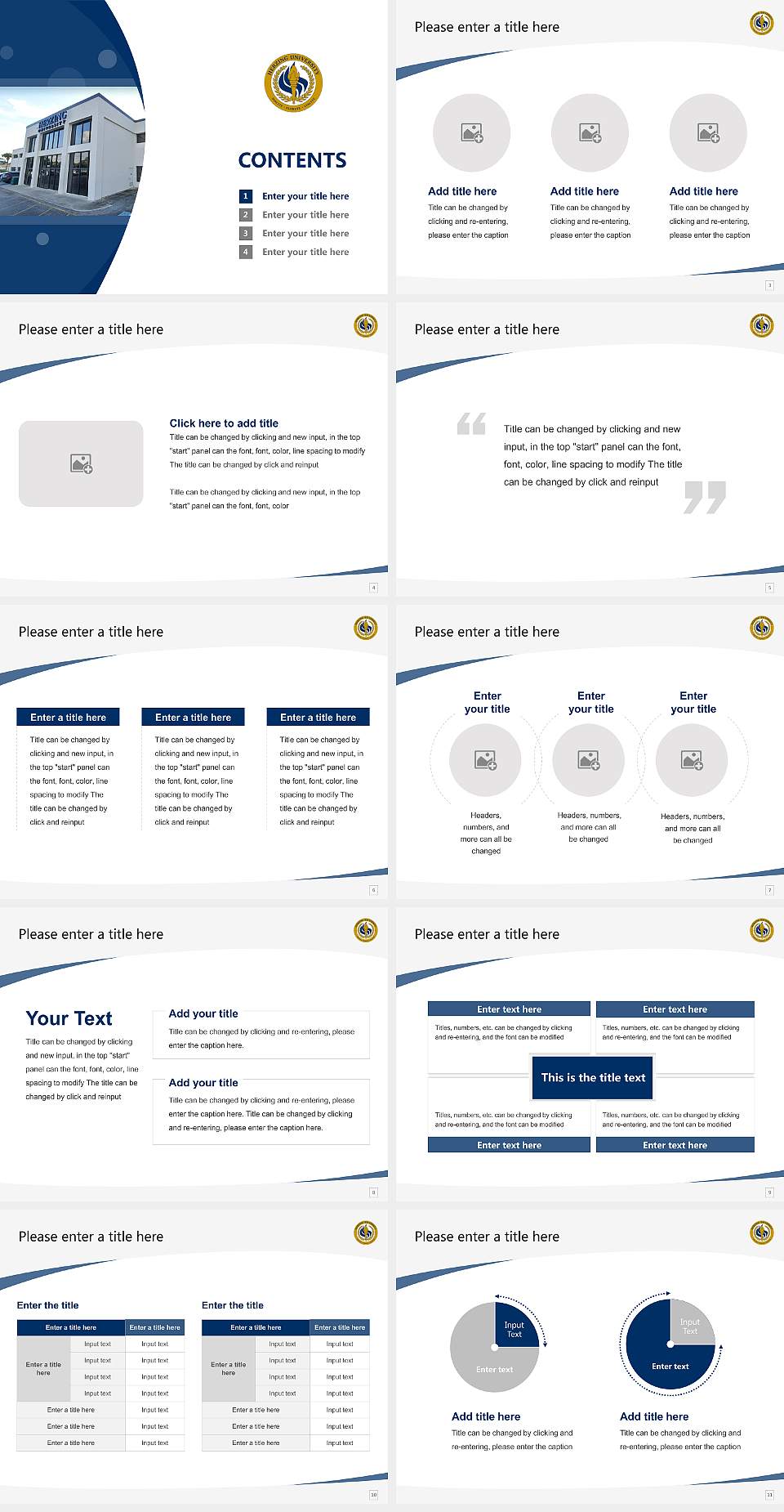 Herzing University-Orlando Course/Courseware Creation PPT Template4:3 ratio PPT effect preview image2
